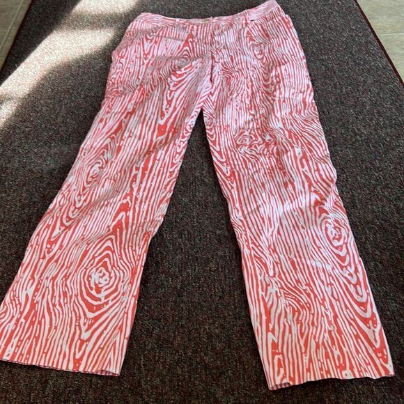 J. McLaughlin coral and white pants 8 - Picture 2 of 7